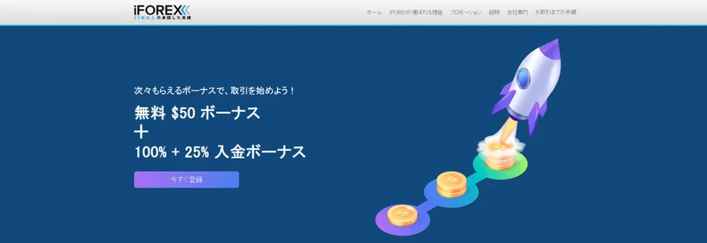 海外FXの口座開設ボーナスおすすめランキング12位はiFOREX