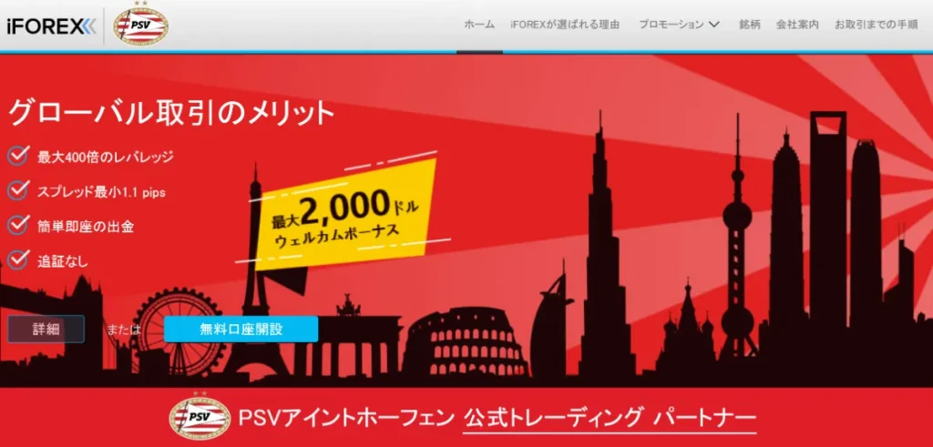 プロが使う海外FX会社おすすめランキング6位はiFOREX