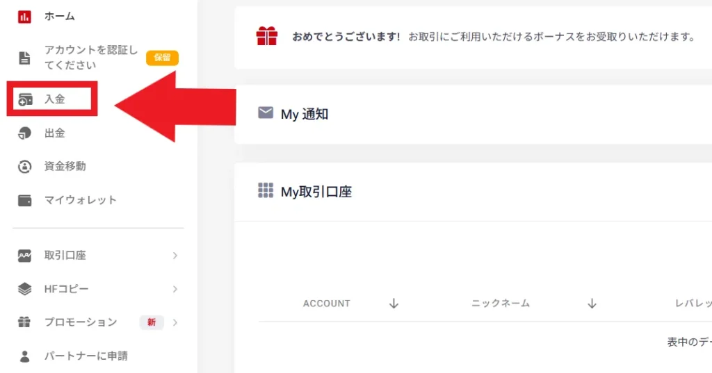 入金・出金方法と各種手数料1