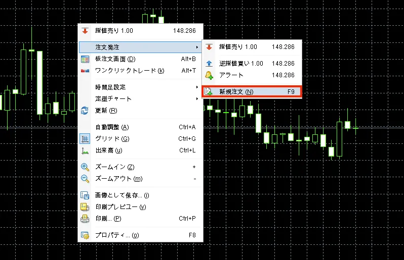 新規注文