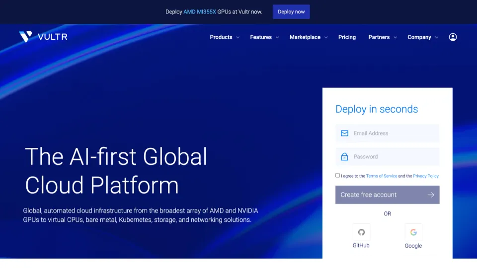 海外FXでおすすめのVPS:VULTR