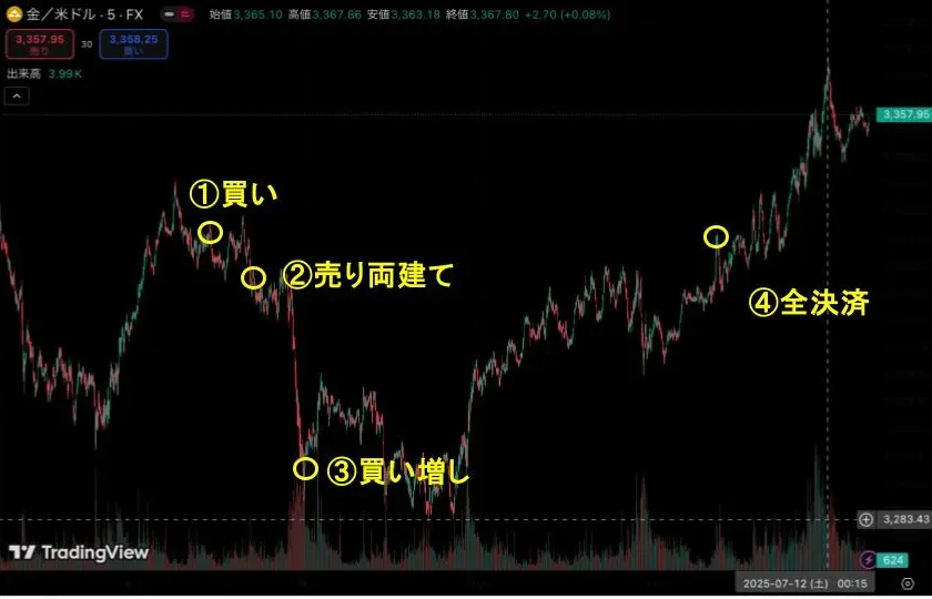 FX必勝法：両建てナンピン