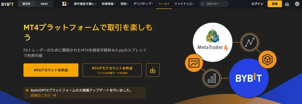 Bybit(バイビット)のMT4とは