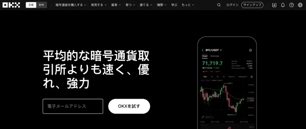 仮想通貨取引所の世界ランキング8位はOKX