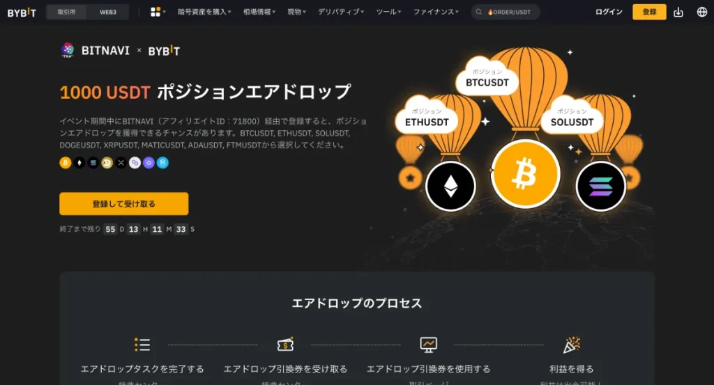 Bybit×当サイト限定ボーナスキャンペーン